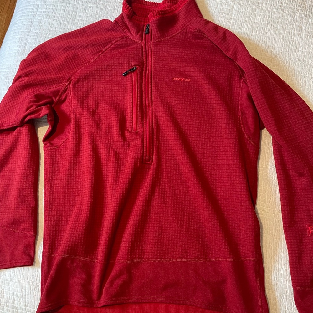 Patagonia Red Fleece 1/4 Zip Jacket
